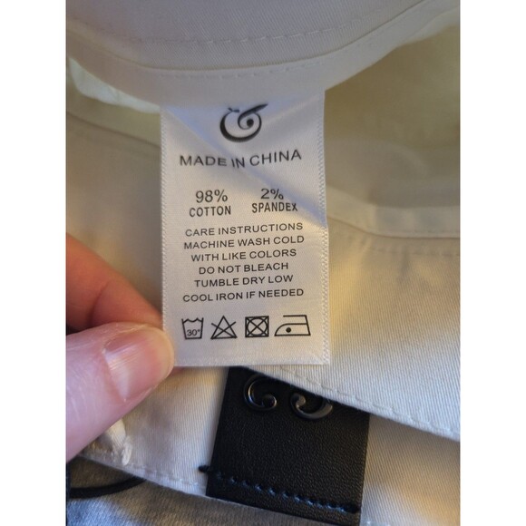 NWT Collars & Co CEO Chino Five Pocket Pants Cotton Stretch Pants Stone 34x32 - Picture 8 of 14